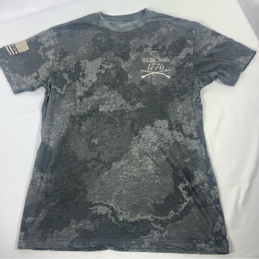 Gray We The People Camouflage T-Shirt